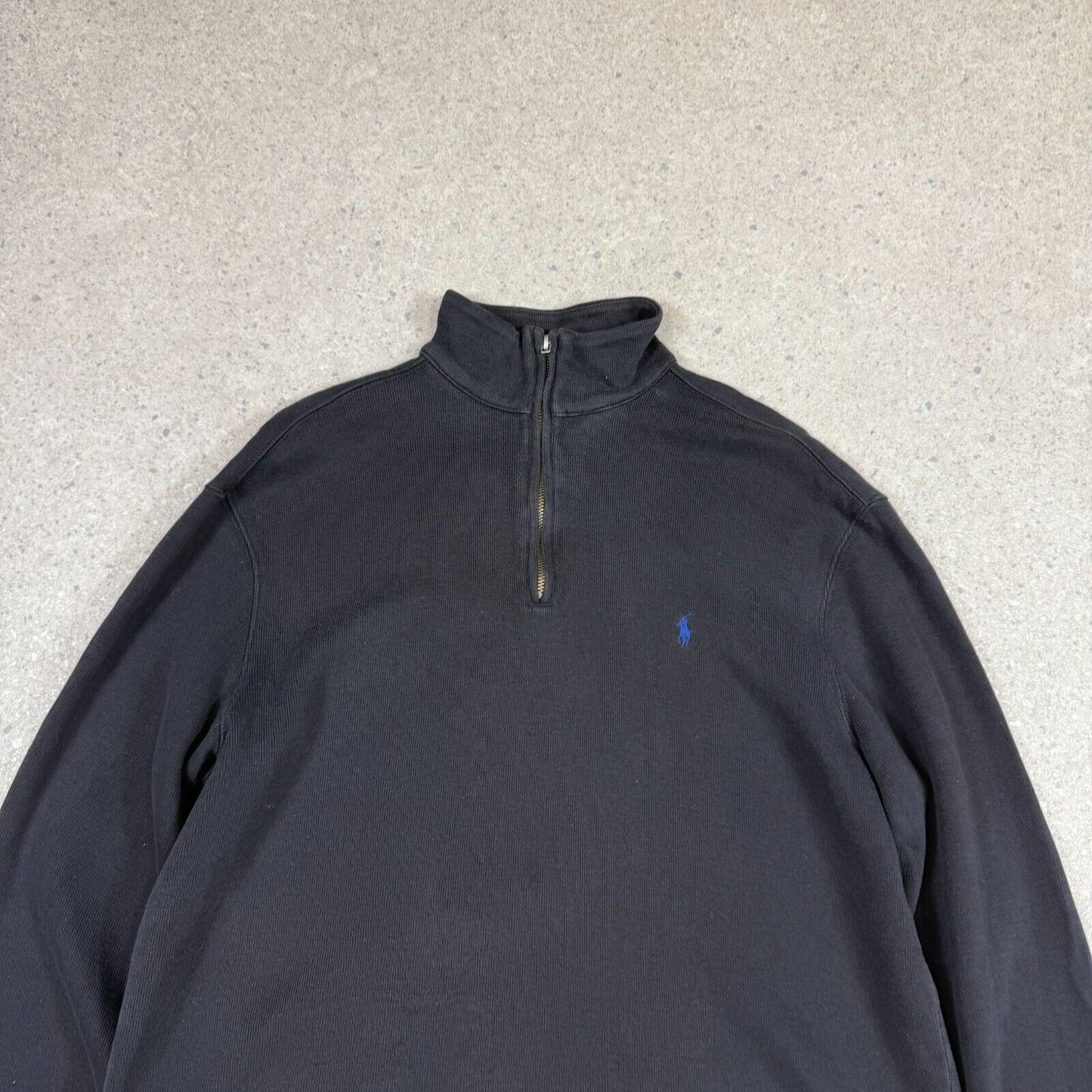 Polo Ralph Lauren 1/4 Zip Jumper Medium Black
