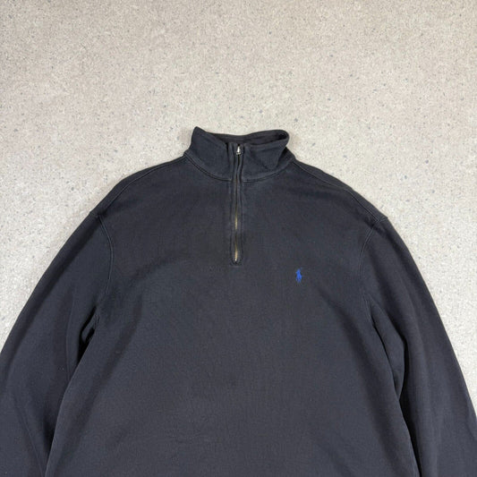 Polo Ralph Lauren 1/4 Zip Jumper Medium Black