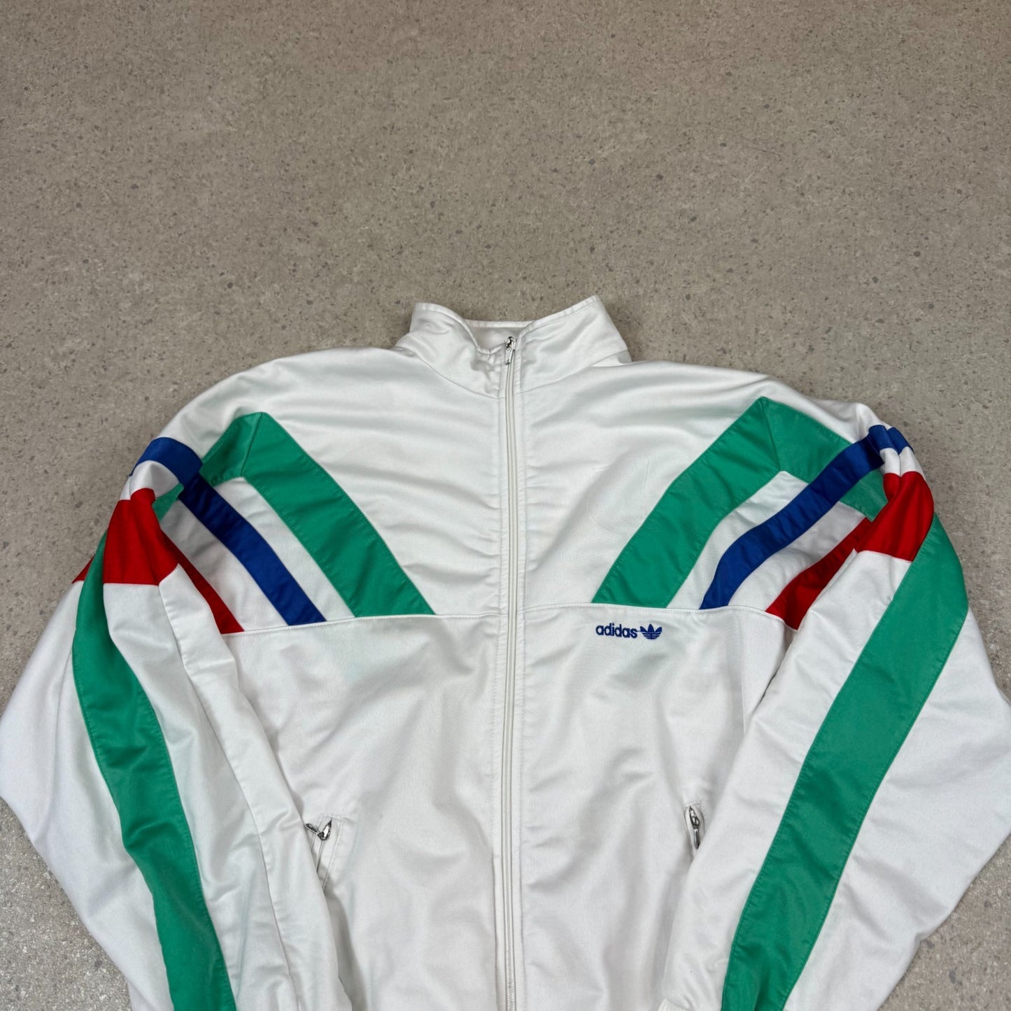 Adidas Track Top Medium 90s Adidas White Colourway