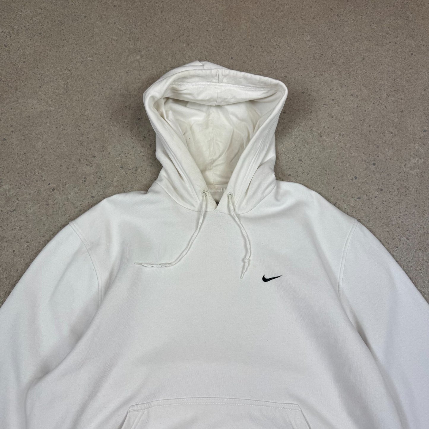 Nike Hoodie Large White Colourway Silver Tag Embroidered Swoosh Heavyweight