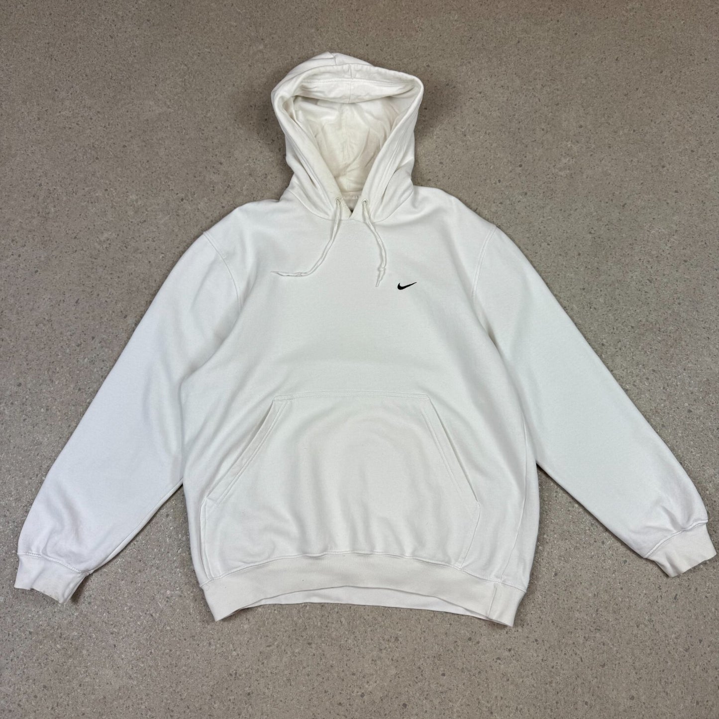Nike Hoodie Large White Colourway Silver Tag Embroidered Swoosh Heavyweight