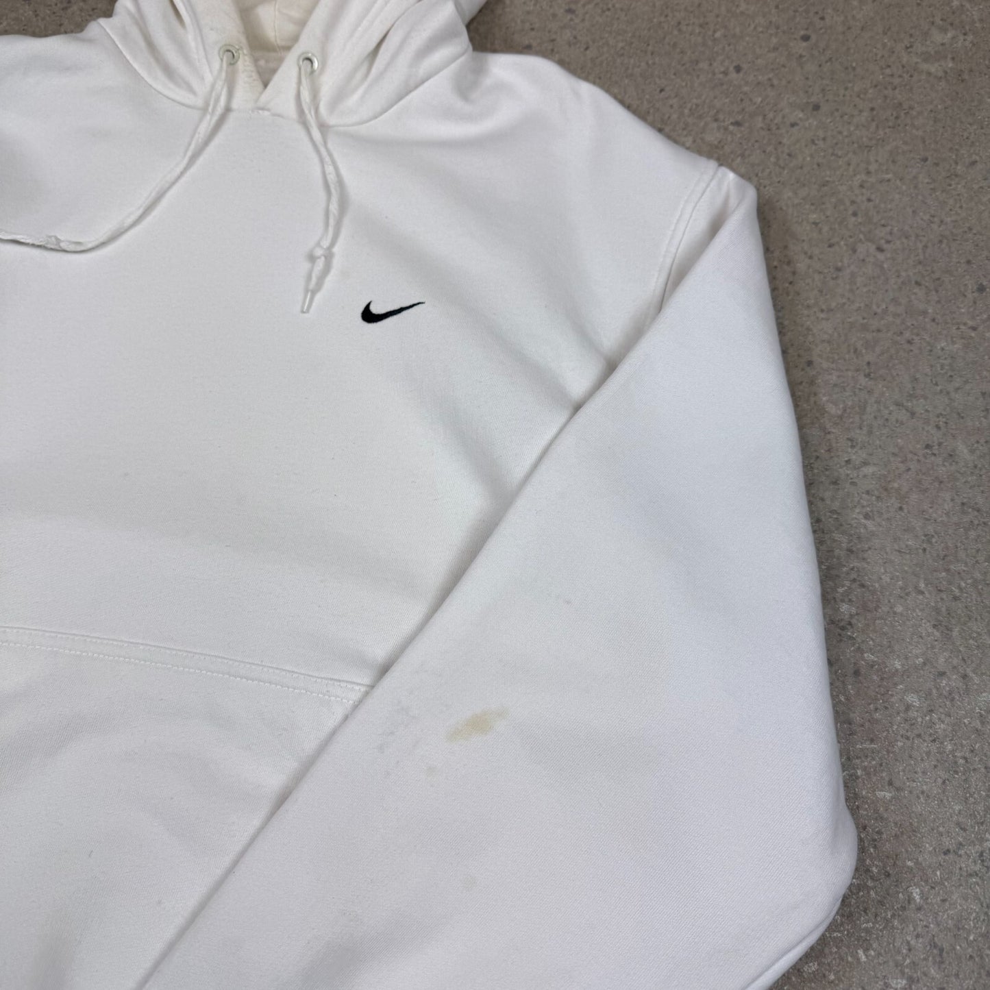 Nike Hoodie Large White Colourway Silver Tag Embroidered Swoosh Heavyweight