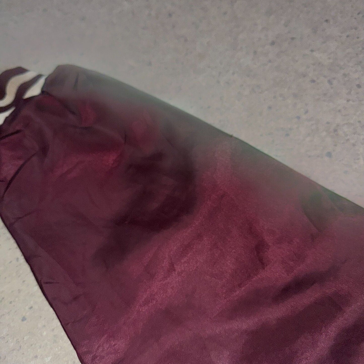 Carolina Satin Varsity Jacket XL Burgundy Swing Ster USA Vintage 90s Rare