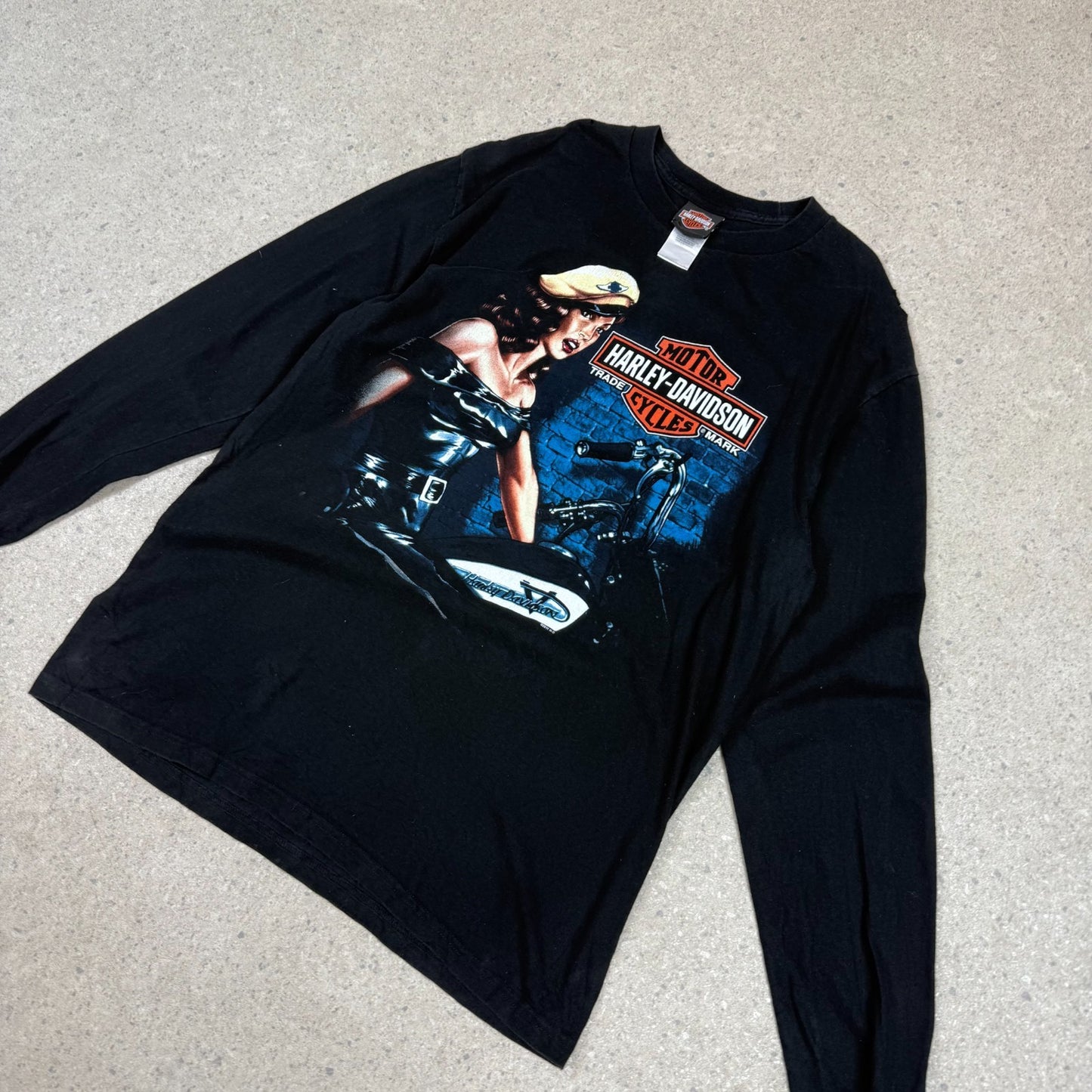 Hardly Davidson Long Sleeve Large Black Bossier City LA