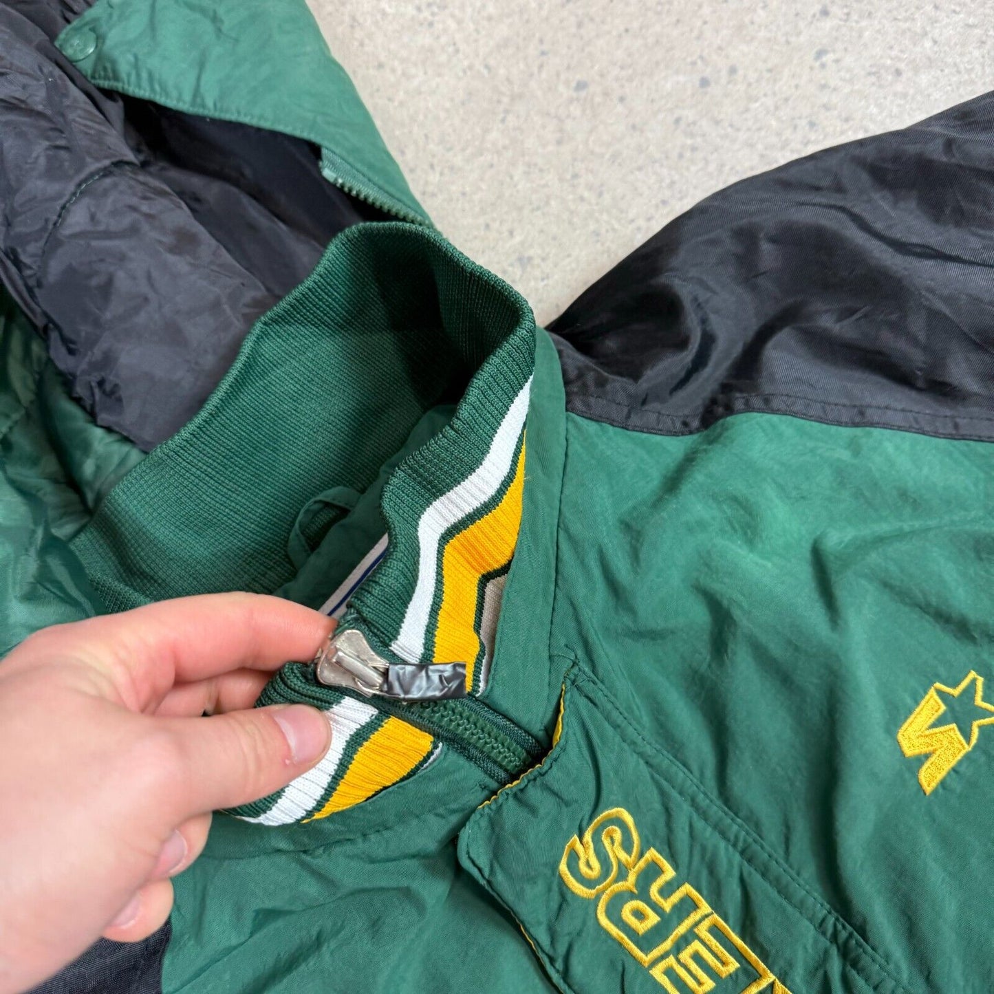 Green Bay Packers Starter Jacket Large Vintage USA