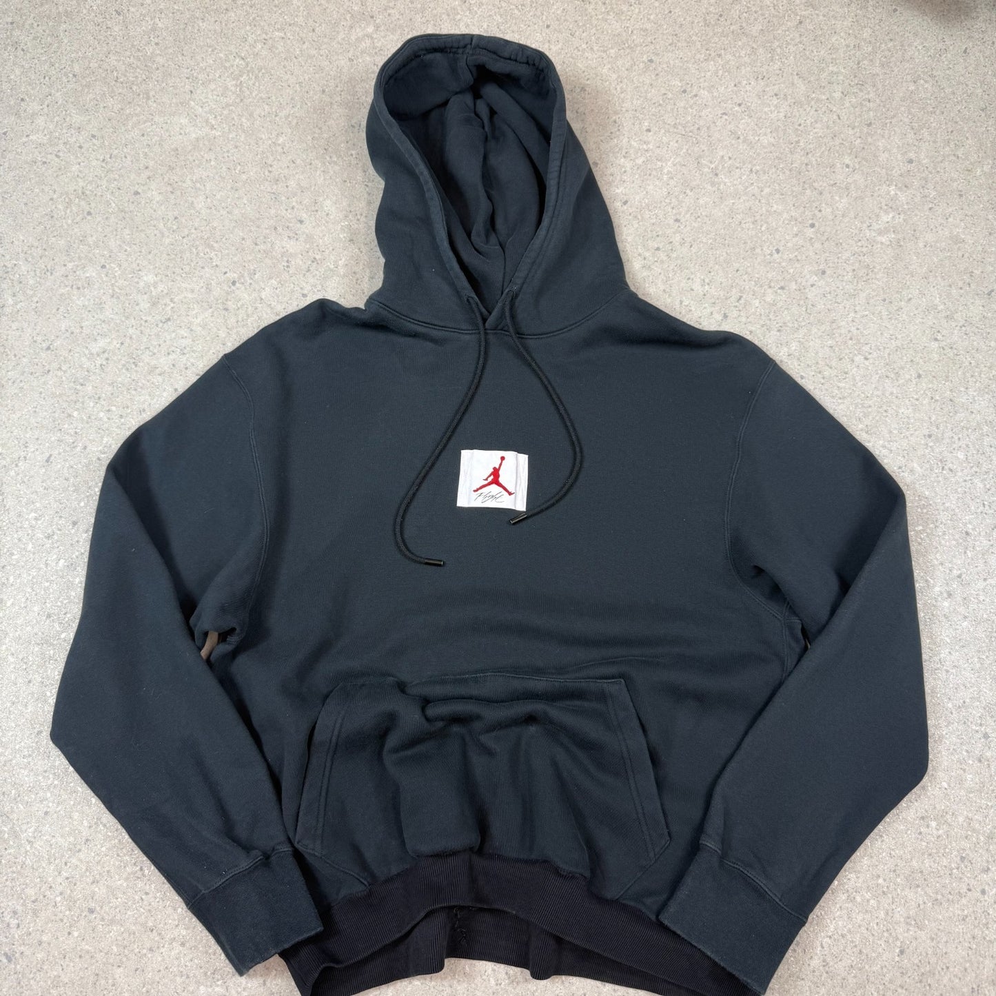 Jordan Hoodie Large Black Colourway Hooded Embroidered Logo