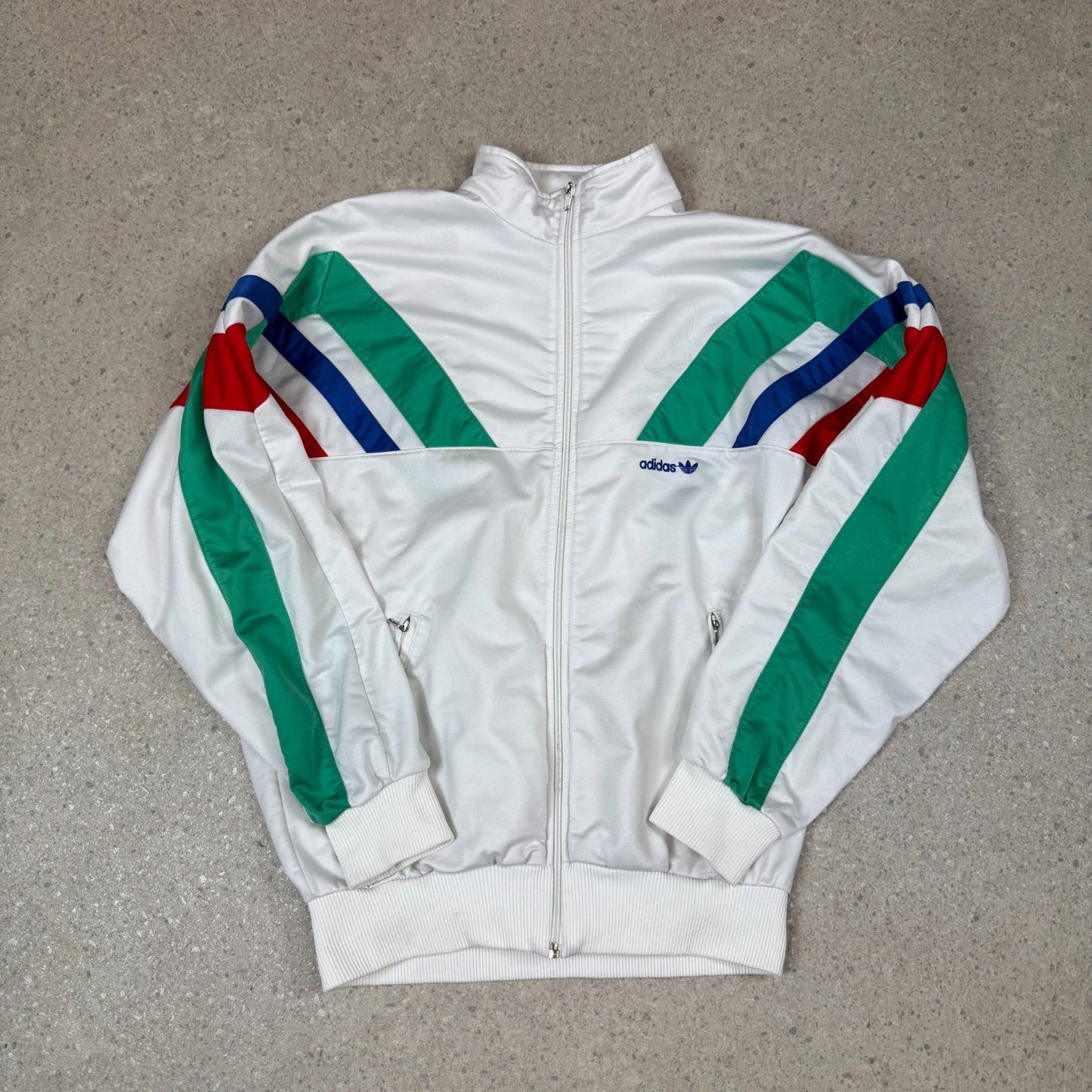 Adidas Track Top Medium 90s Adidas White Colourway