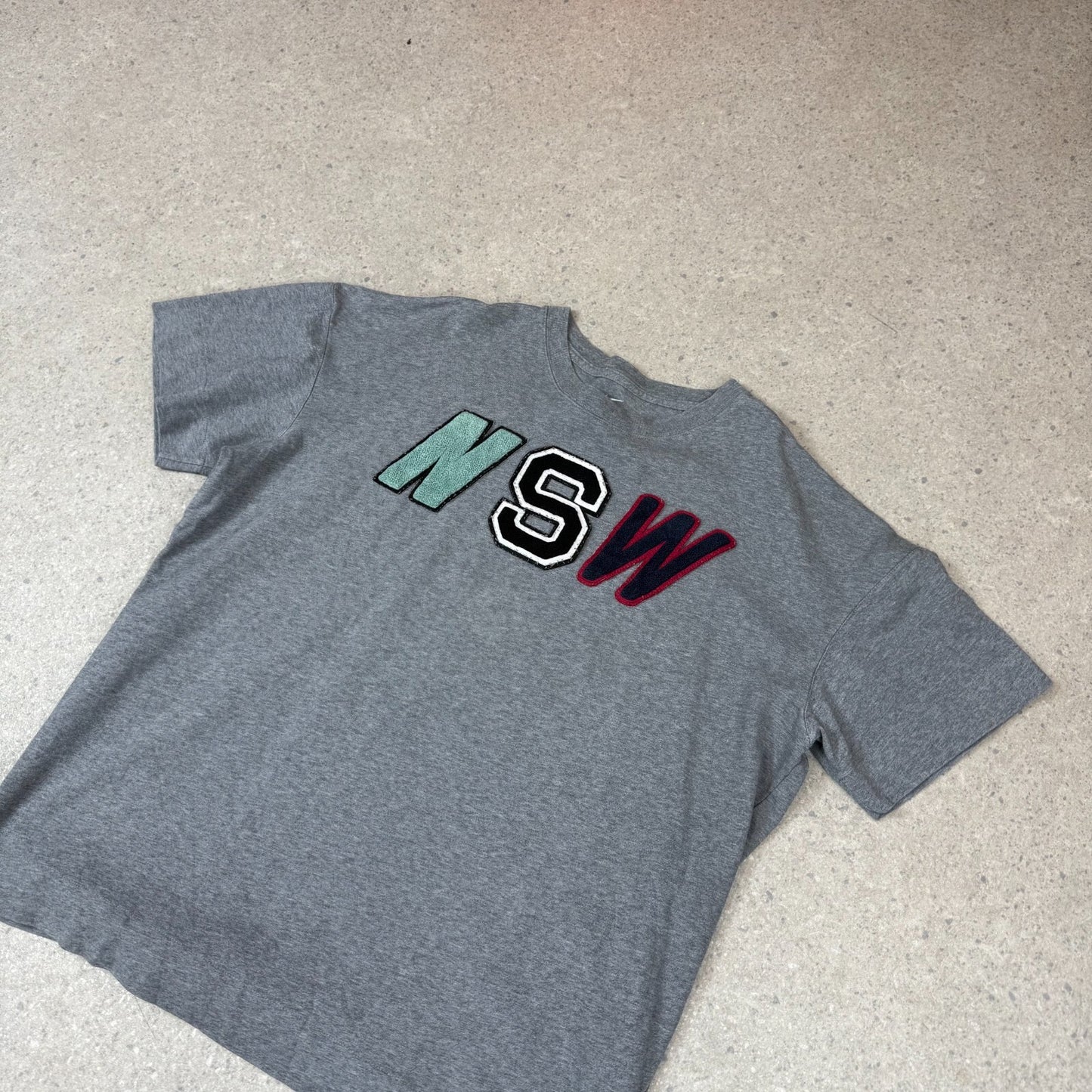 Nike NSW T Shirt XL Grey Heavyweight Short Sleeve