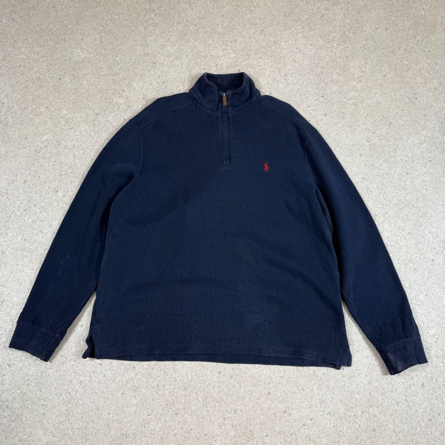 Ralph Lauren 1/4 Zip Jumper Large Navy