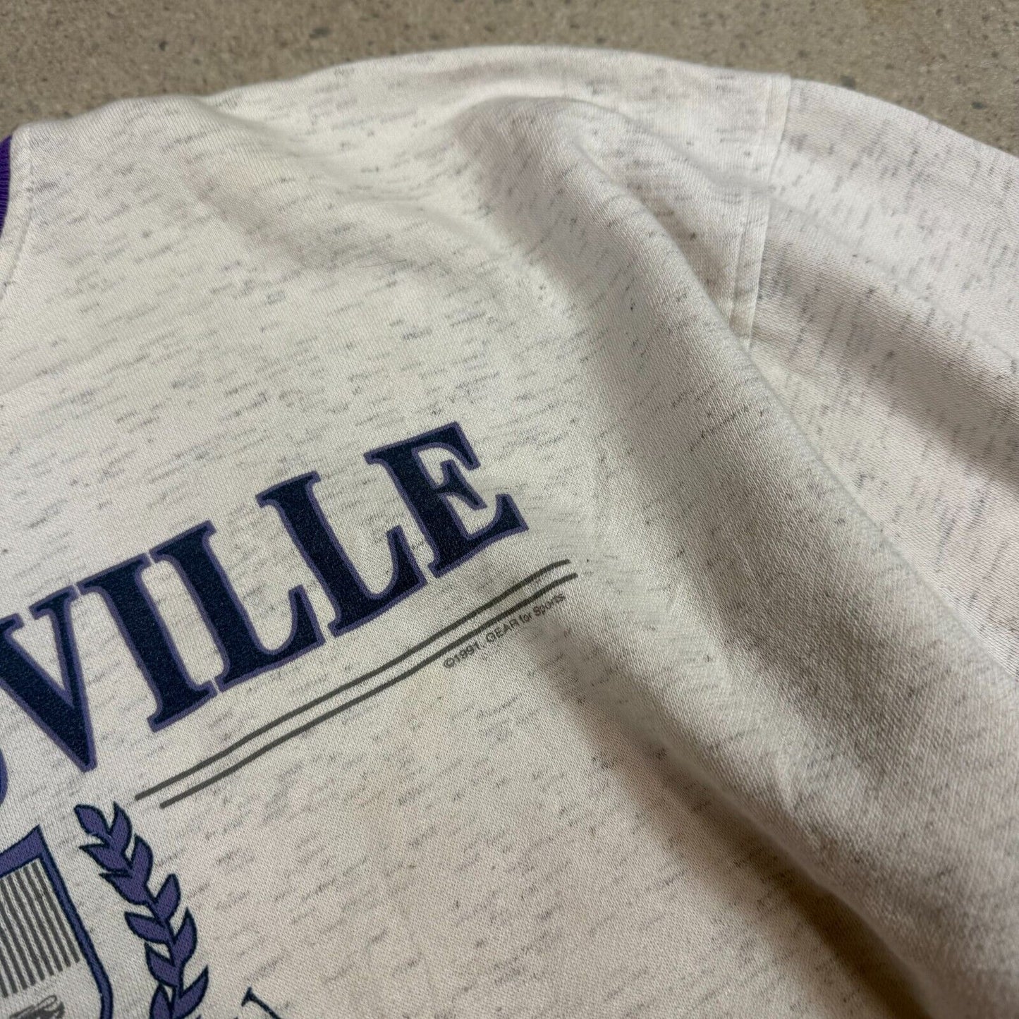 Millersville University Sweatshirt Large White 1991 Vintage USA