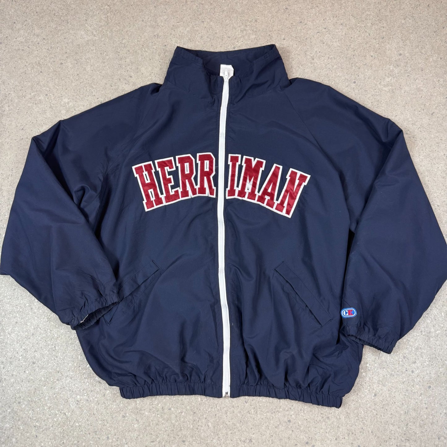 Herriman Windbreaker 2XL 90s College Embroidered Full Zip Made in USA