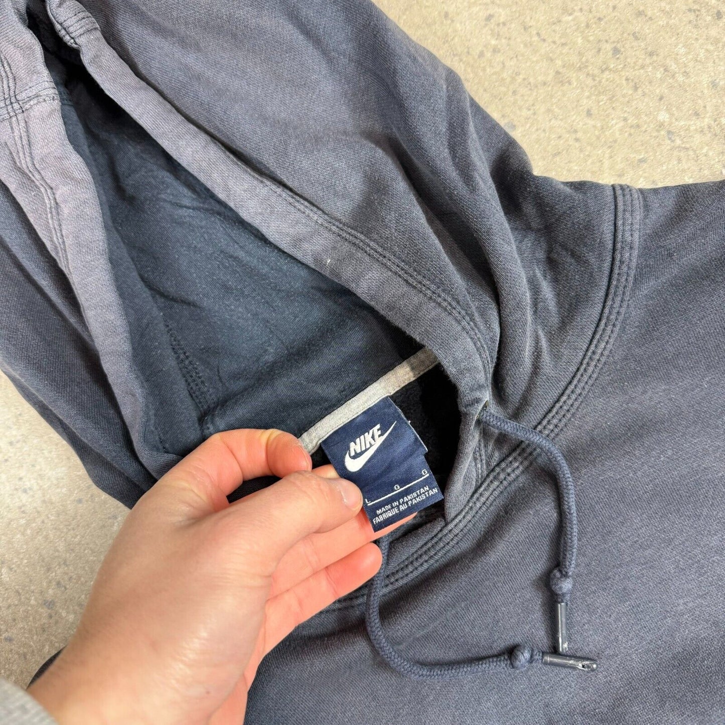 Nike Hoodie Large Navy Colourway Y2K