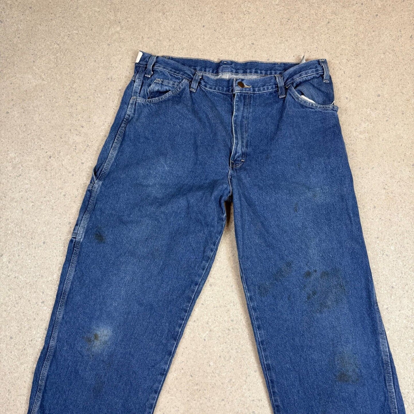 Dickies Jeans 38x30 Dark Blue Denim Baggy Fit