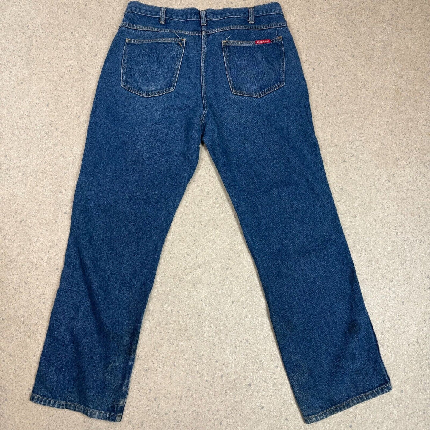 Dickies Jeans 36x30 Dark Denim Blue Workwear