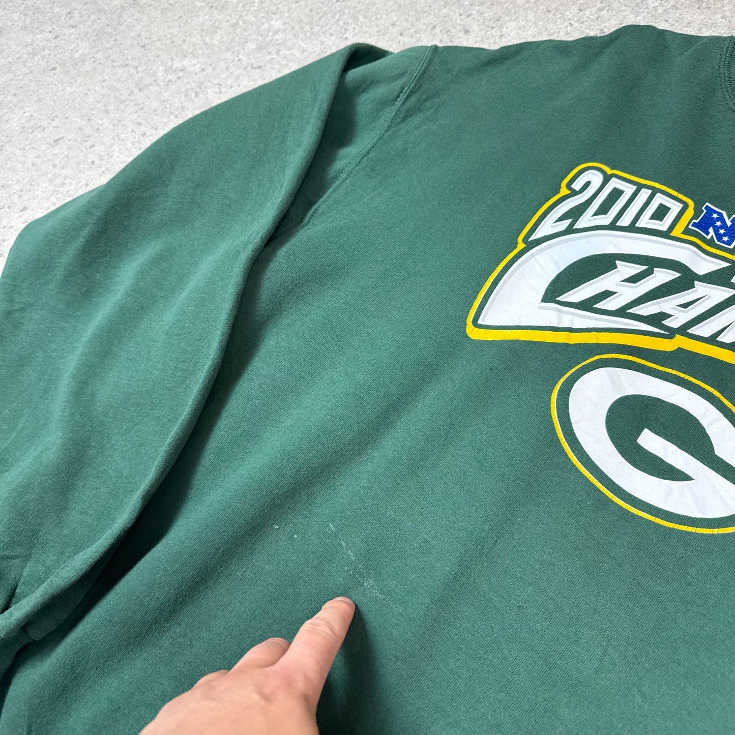 Green Bay Packers Sweatshirt XL NFL 2010 Conference Champions
