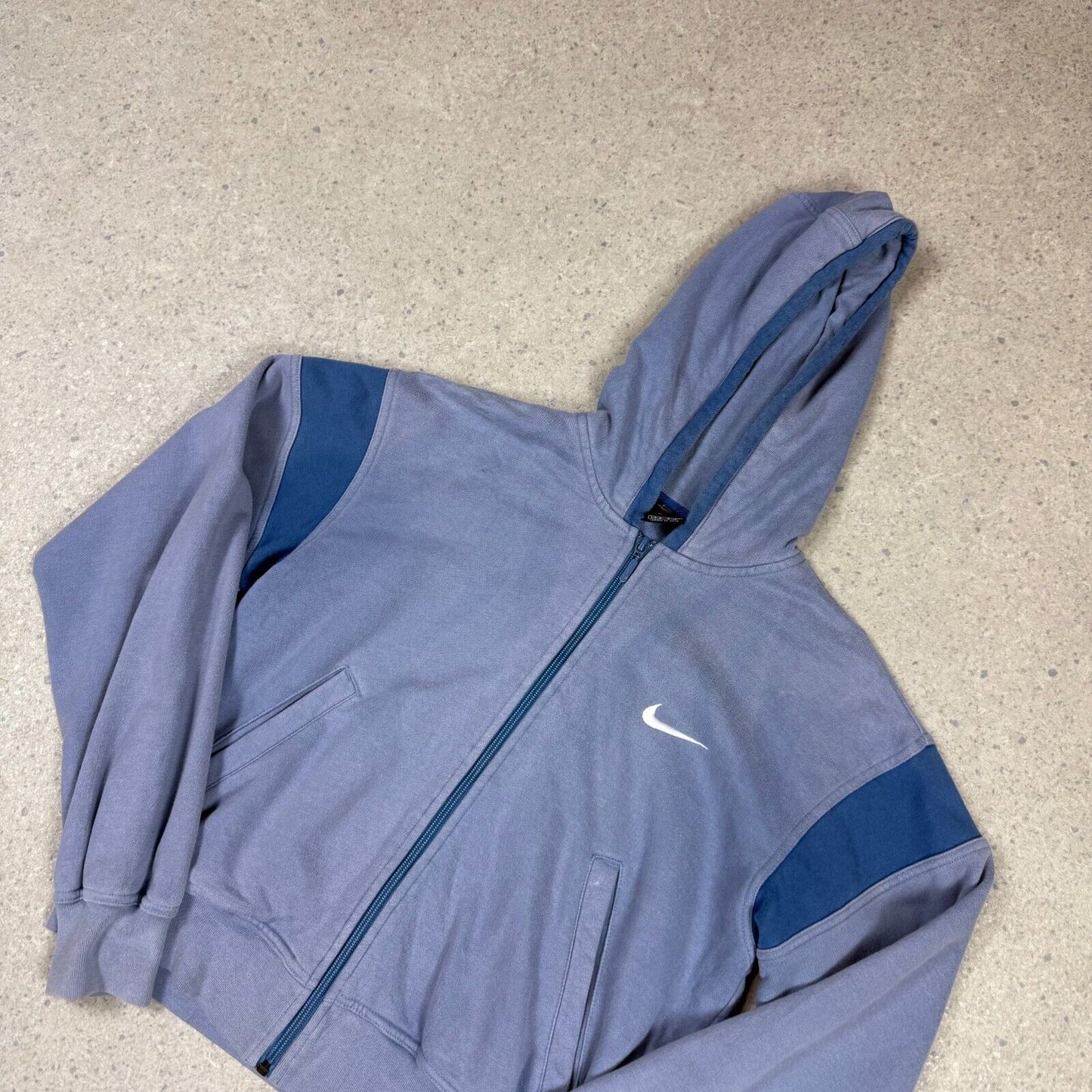 Nike Women’s Hoodie Small Purple Navy Rare 90s Nike Swoosh