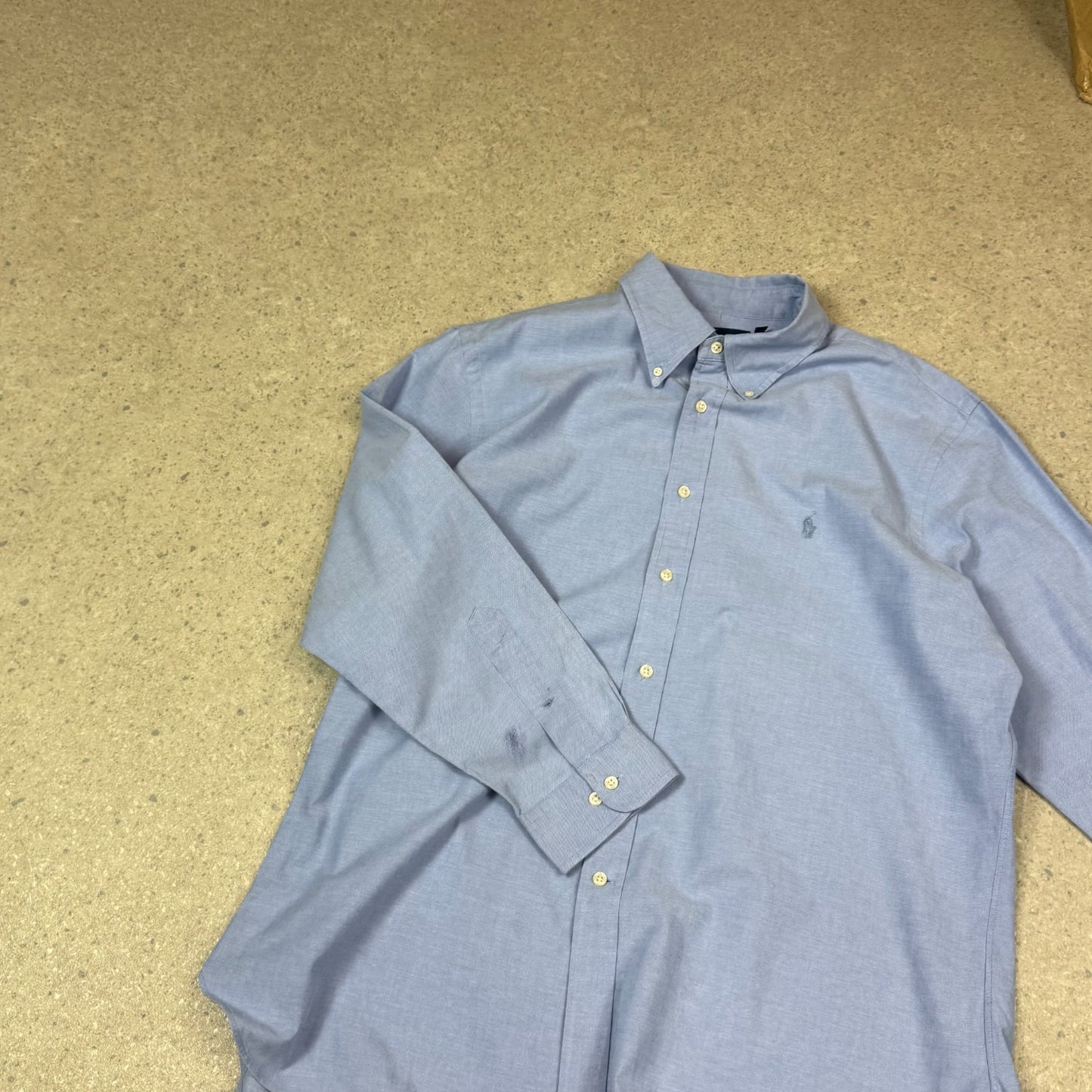 Ralph Lauren Thirt Slim Fit XL Blue Colourway Embroidered Logo 17.5” Neck