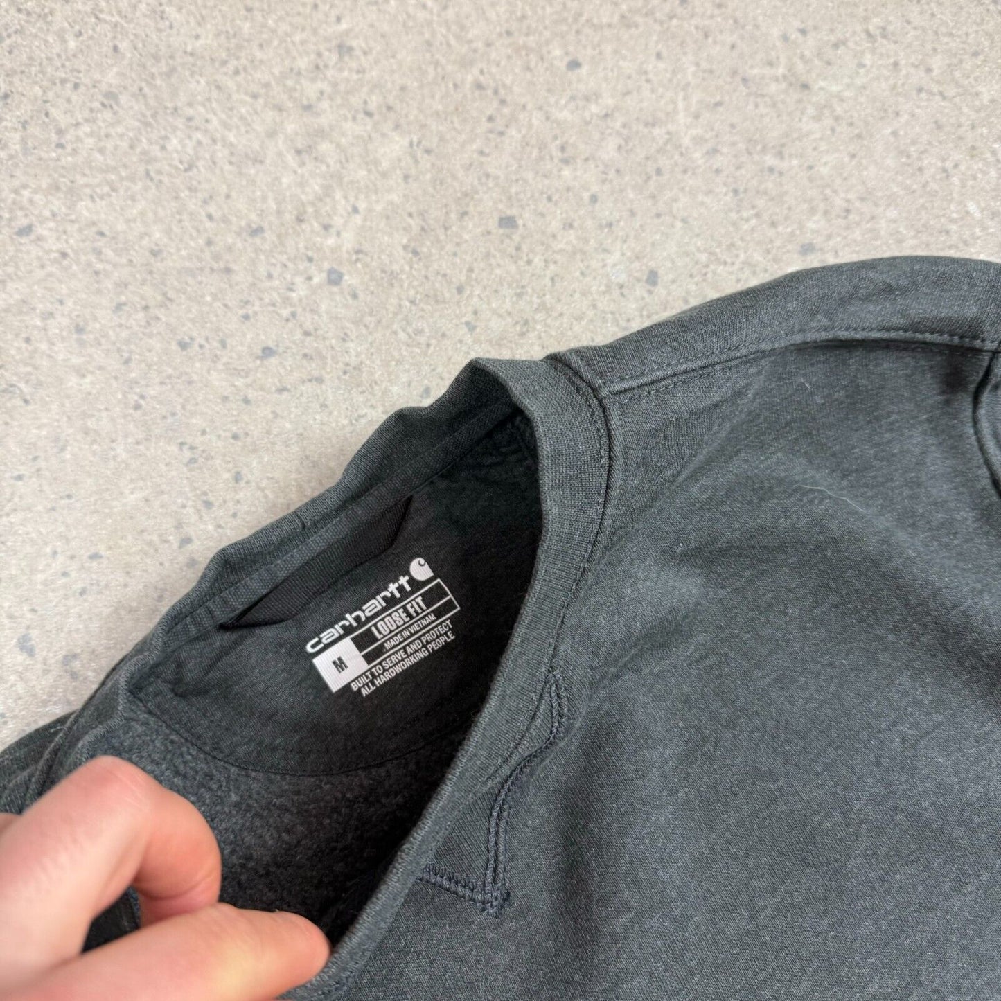 Carhartt Grey Sweatshirt Medium Loose Relaxed Fit