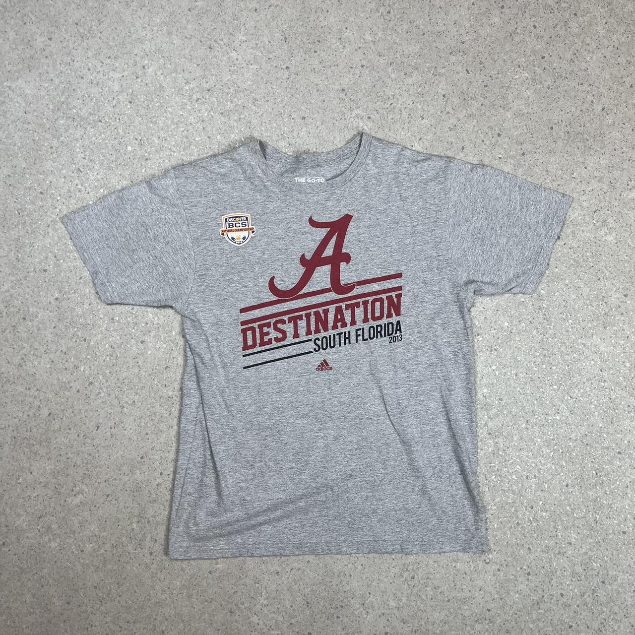 Adidas University of Alabama Destination South Florida t-shirt L