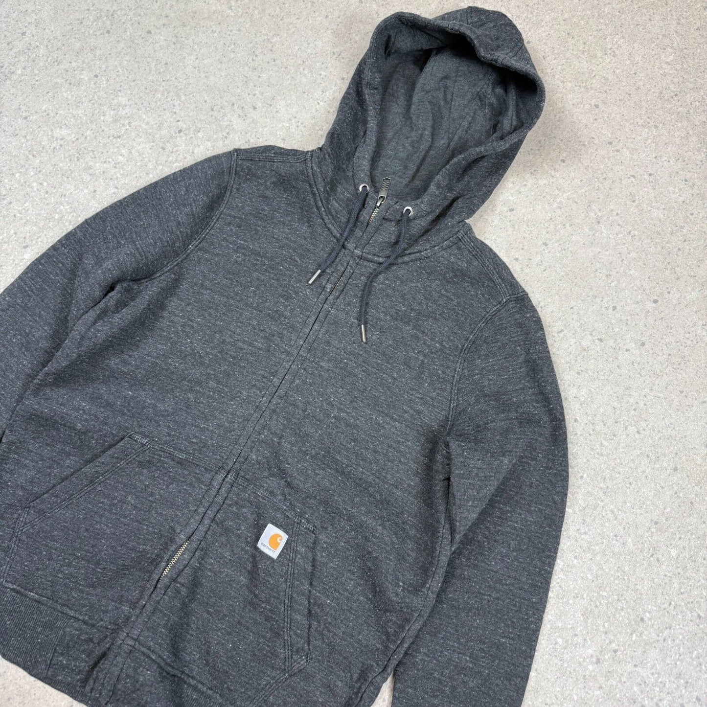 Carhartt Hoodie Full Zip Small Mens Charcoal Grey