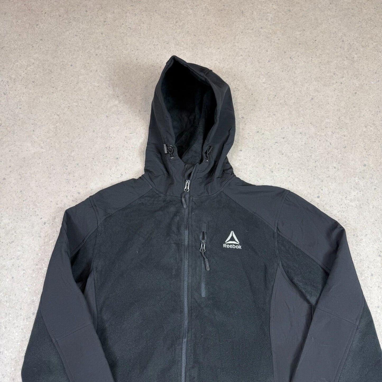 Reebok Hoodie Fleece Medium Black Denali Style