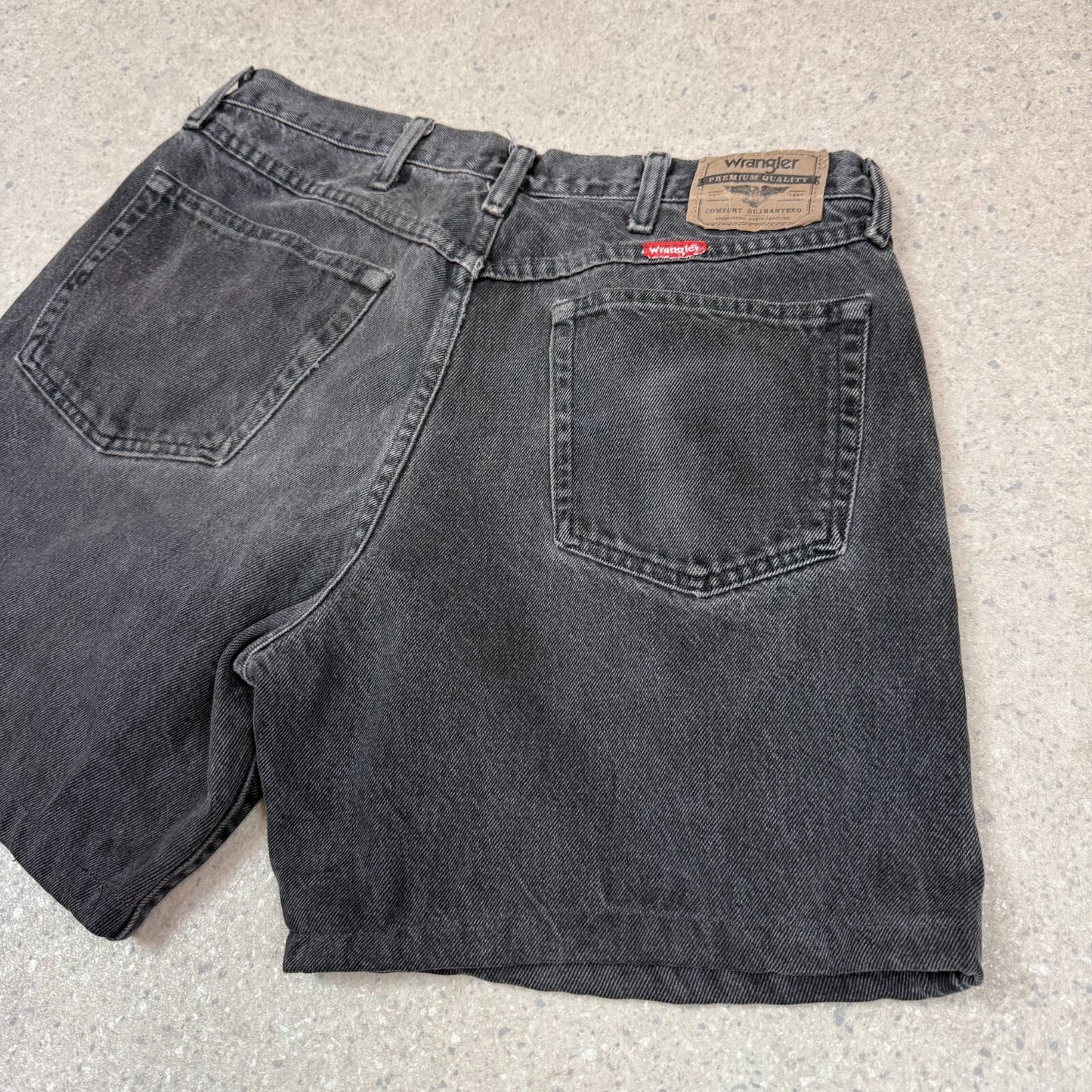 Wrangler Black Jorts 34w Baggy Fit