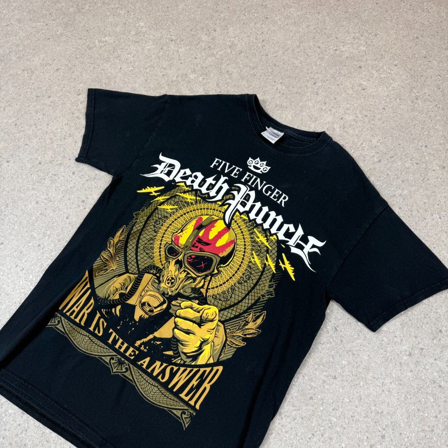 Five Finger Death Punch Band T Shirt Medium Black Retro Rock