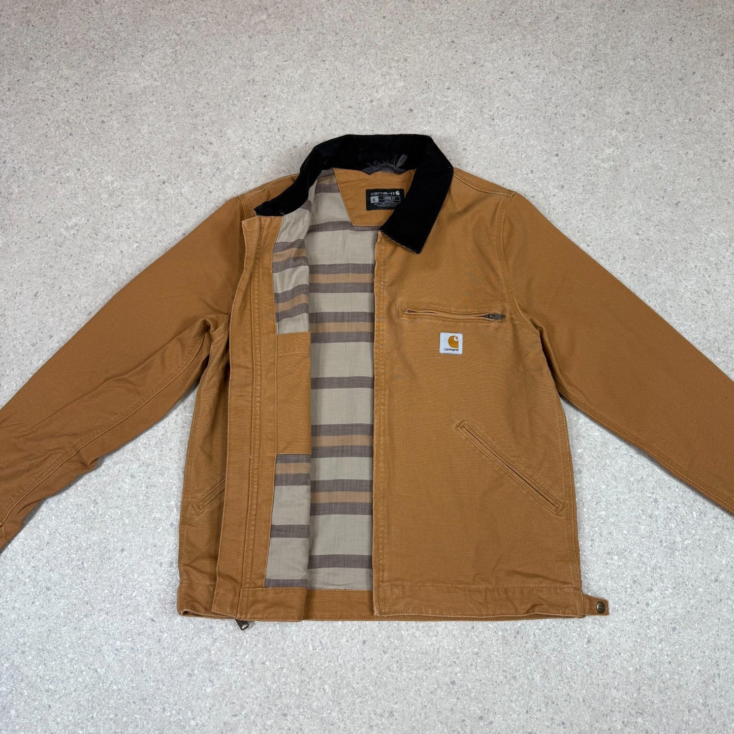 Carhartt Detroit Jacket Small Tan Colourway Loose Fit