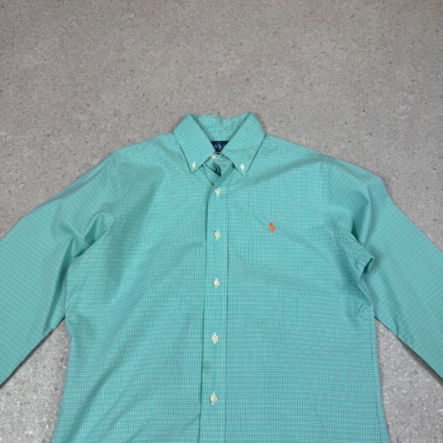 Ralph Lauren Shirt Small Check Green Colourway Long Sleeve