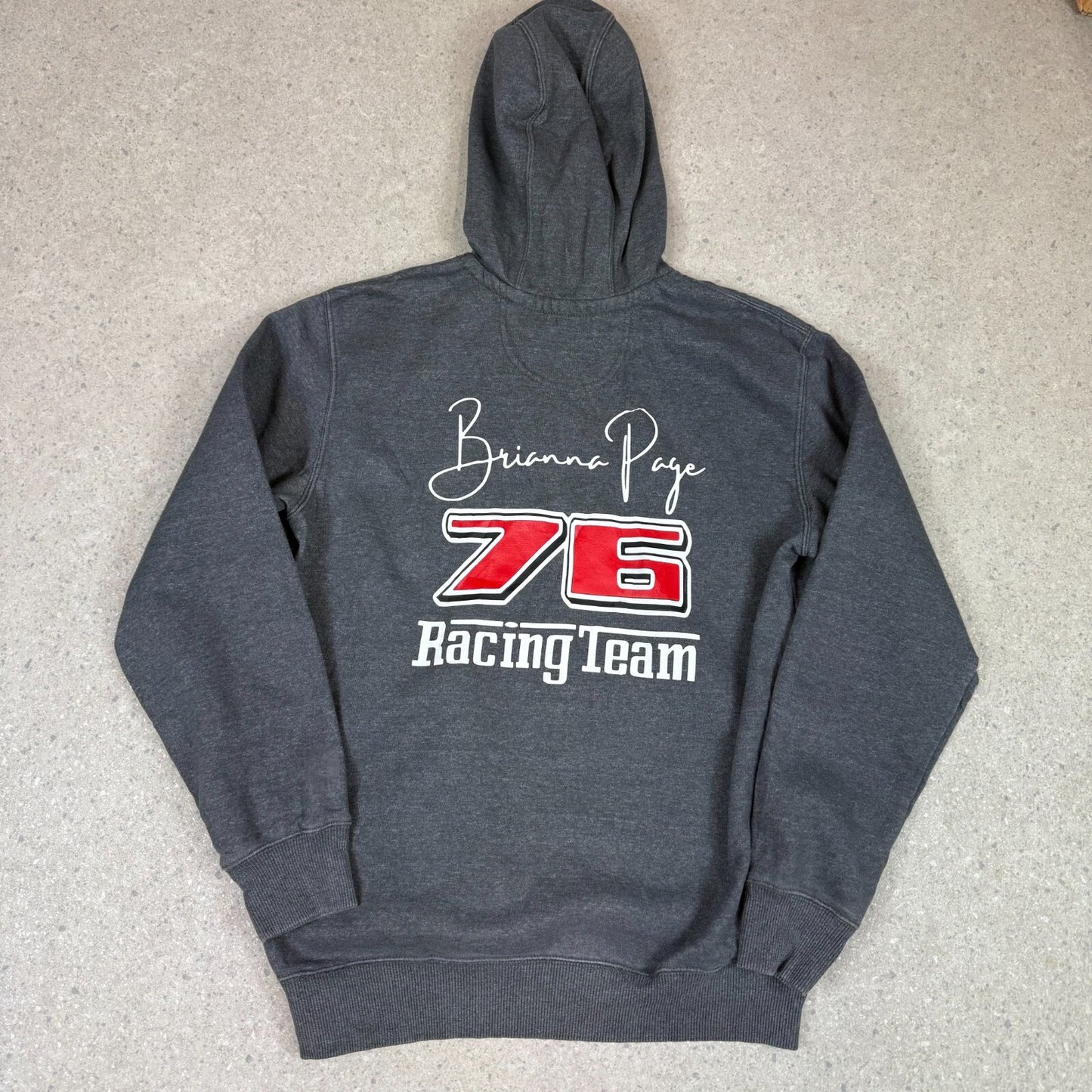 Carhartt Rain Defender Hoodie Medium Grey NASCAR Racing Logo Hooded Pocket