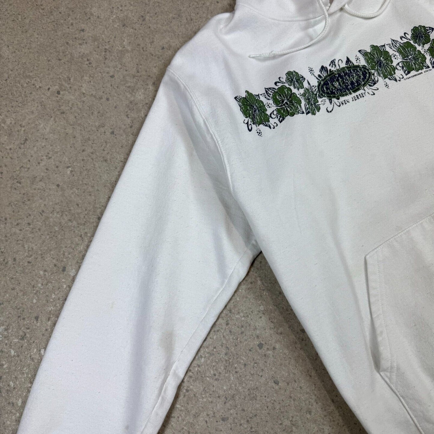 Champion New Jersey Hoodie Medium White