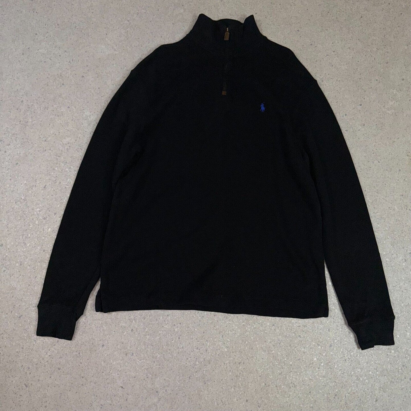 Ralph Lauren 1/4 Zip Jumper Medium Black
