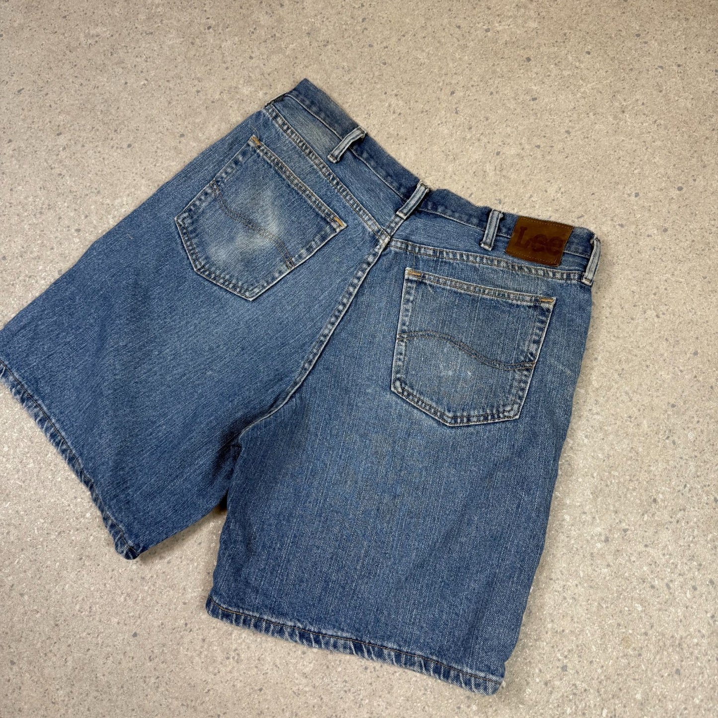 Lee Jorts 36” Blue Baggy Fit Denim