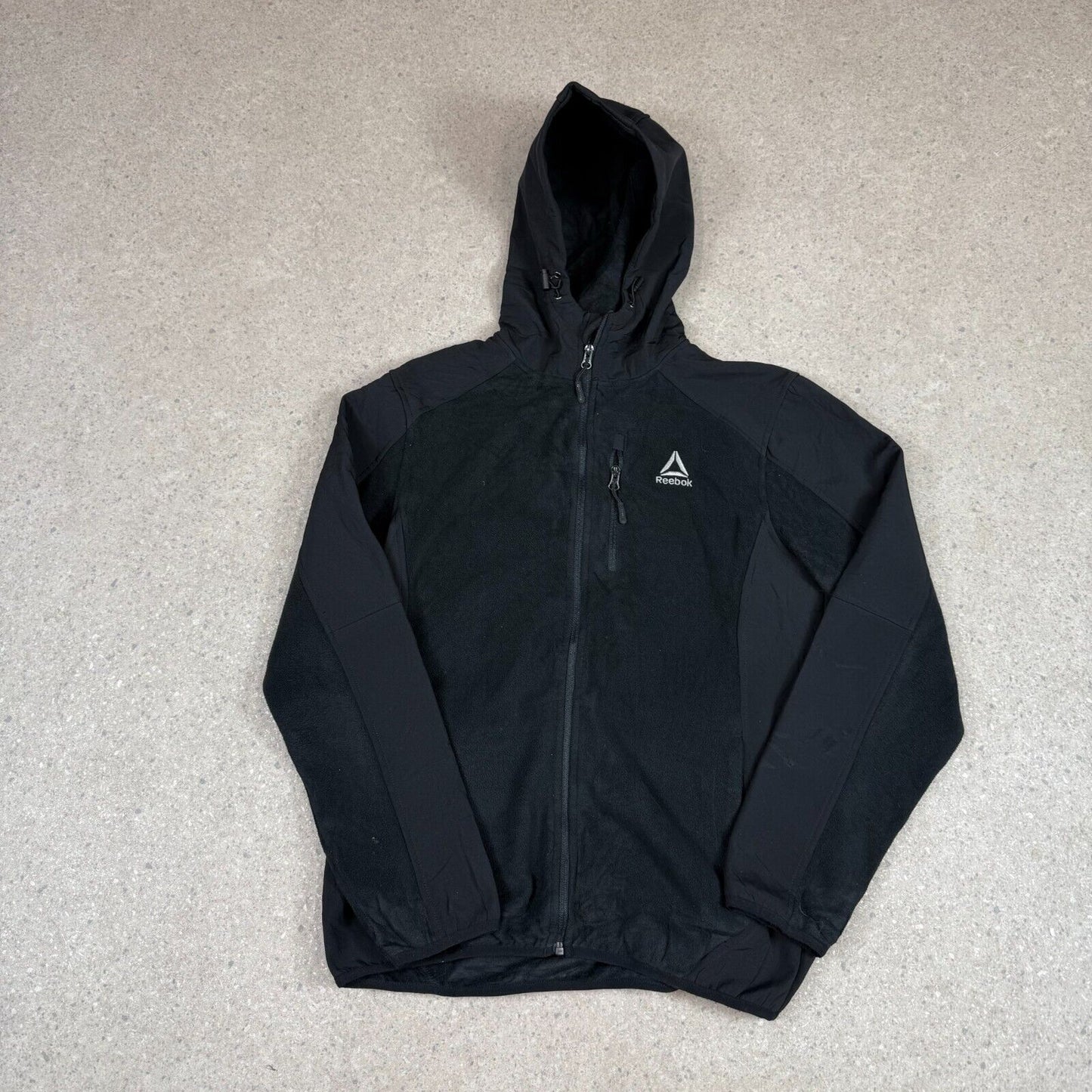 Reebok Hoodie Fleece Medium Black Denali Style