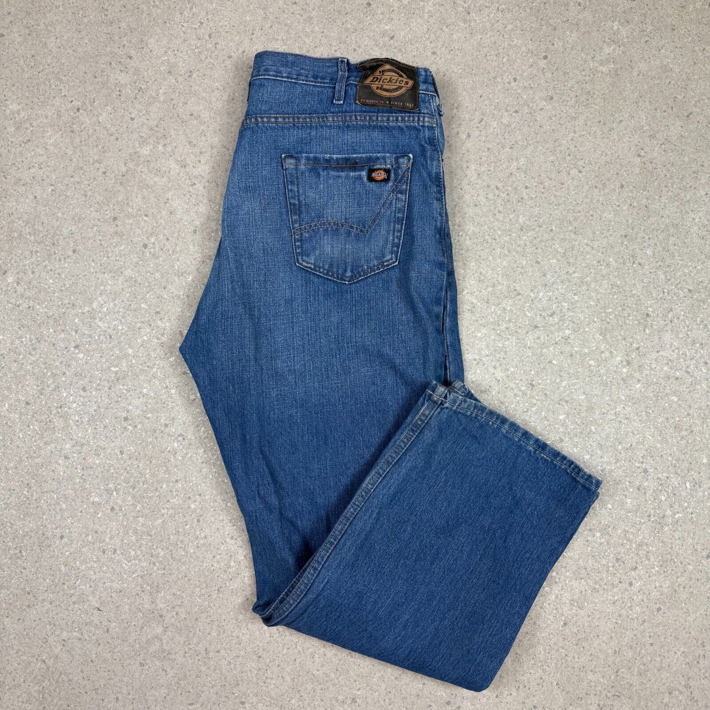 Dickies Jeans 40x30 Denim Blue Wide Leg