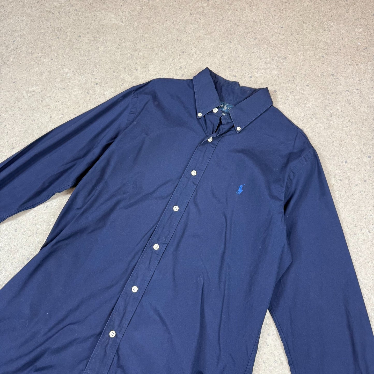 Ralph Lauren Shirt Medium Navy Long Sleeve