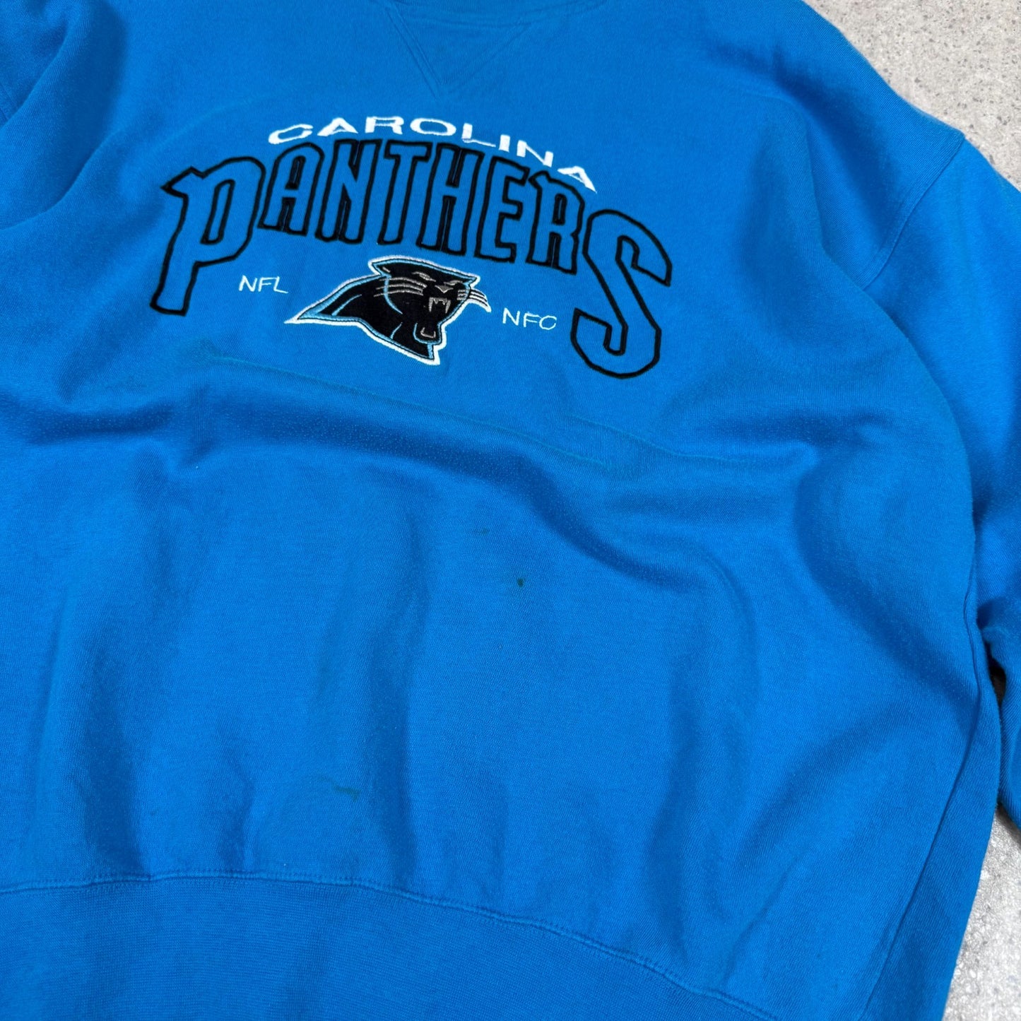 Lee Sport XL Blue Vintage Jumper Heavyweight Fully Embroidered