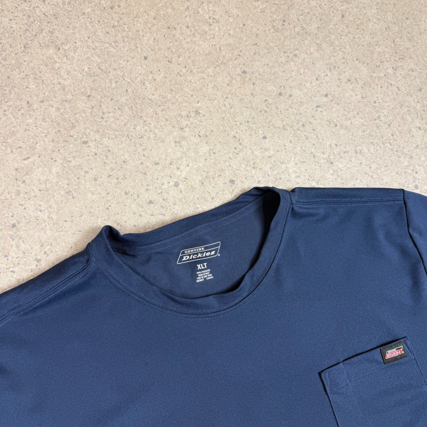 Dickies T Shirt XL Tall Navy Lightweight