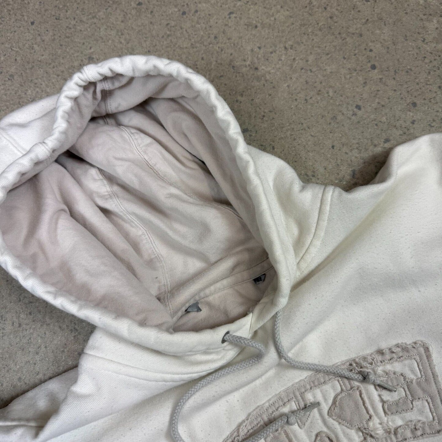 Nike Hoodie XL Y2K Silver Tag Cream Colourway
