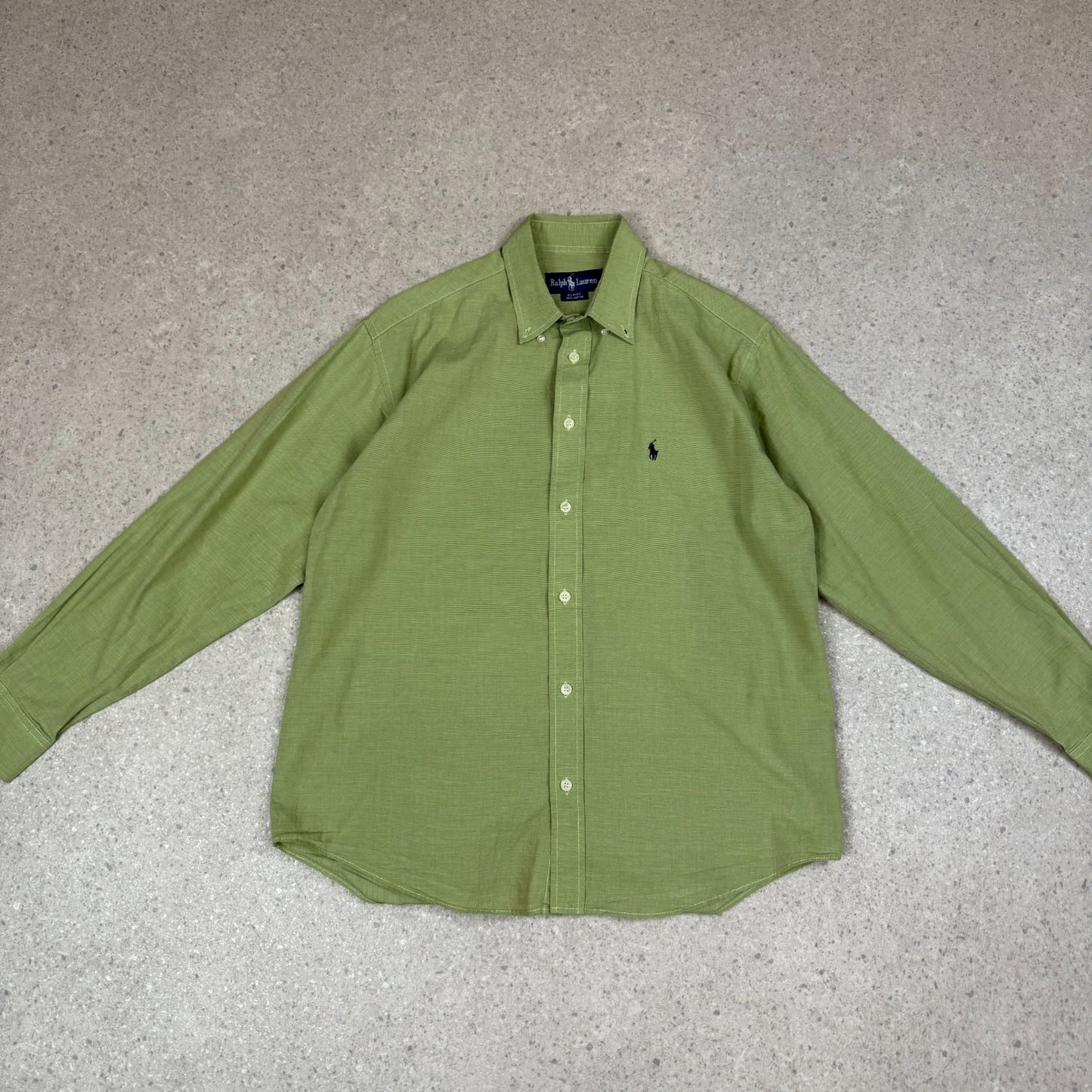 Ralph Lauren Shirt Large Green Colourway Lightweight Cotton