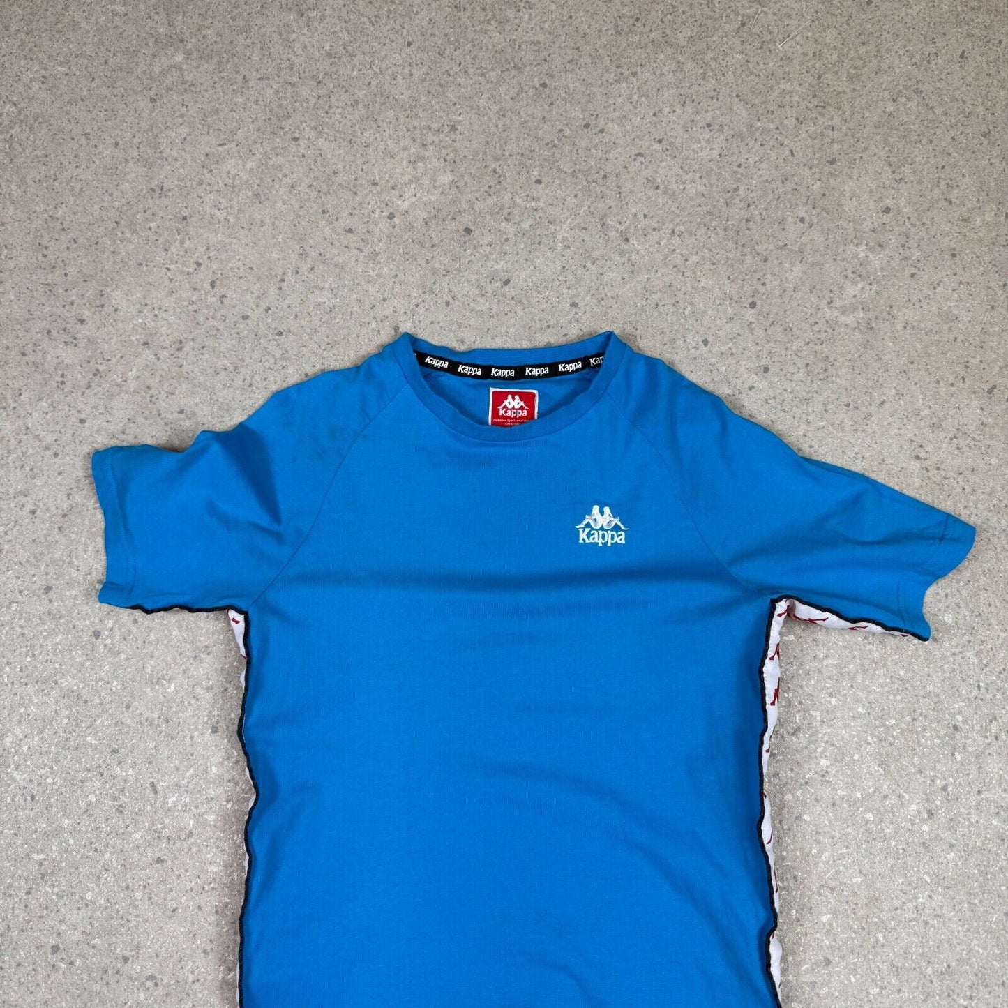 Kappa Kids Large T Shirt Baby Blue Short Sleeve