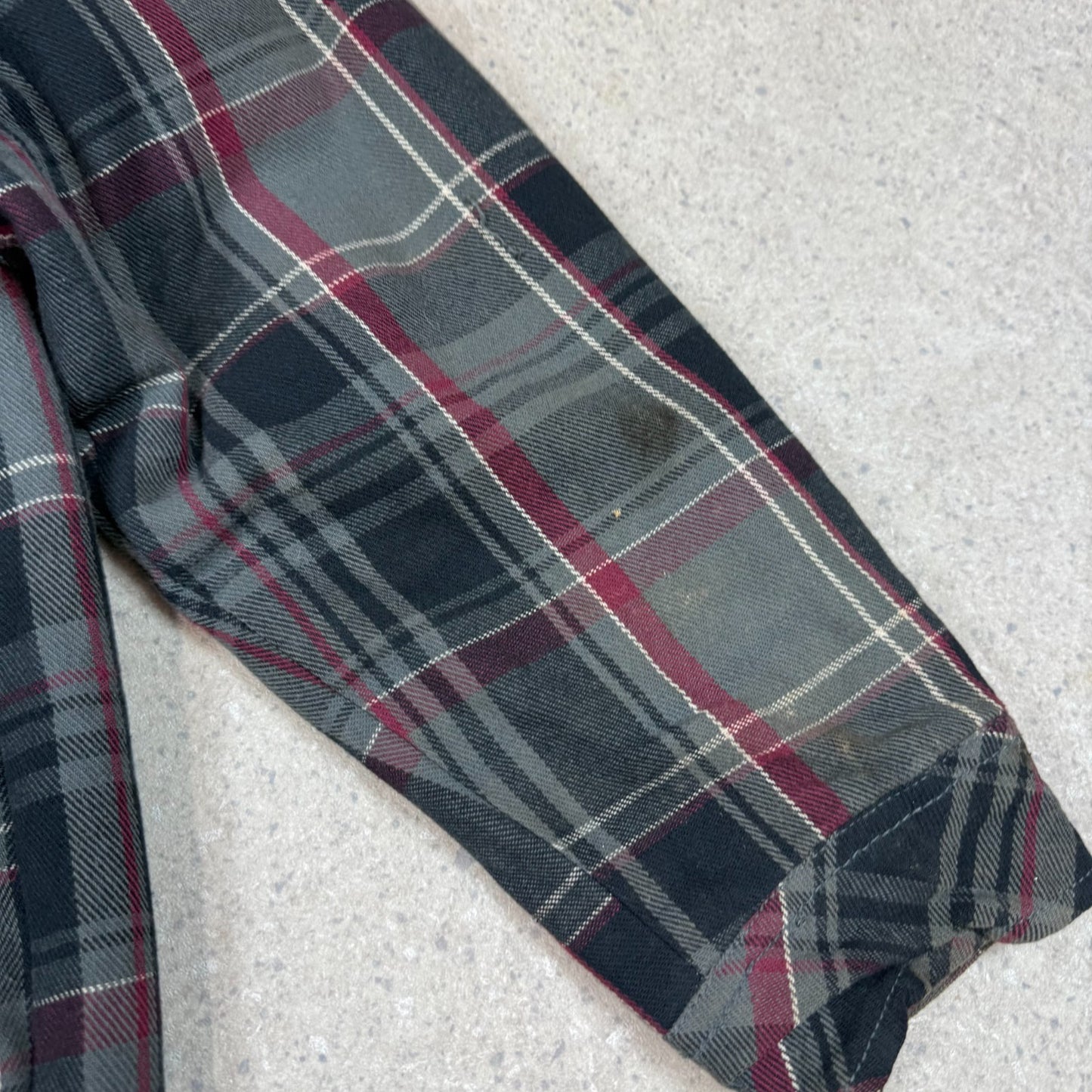 Dickies Flannel Hooded Work Jacket 2XL Black Grey