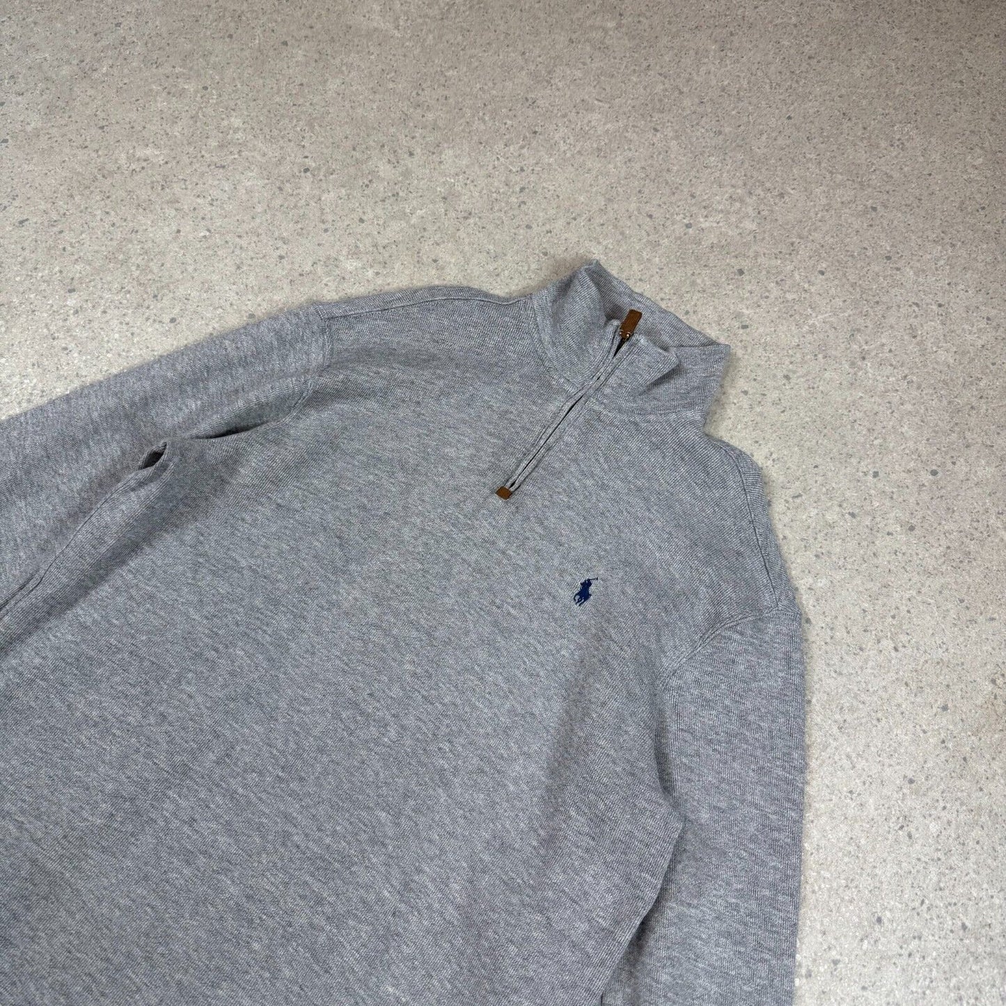 Ralph Lauren 1/4 Zip Jumper Medium Grey