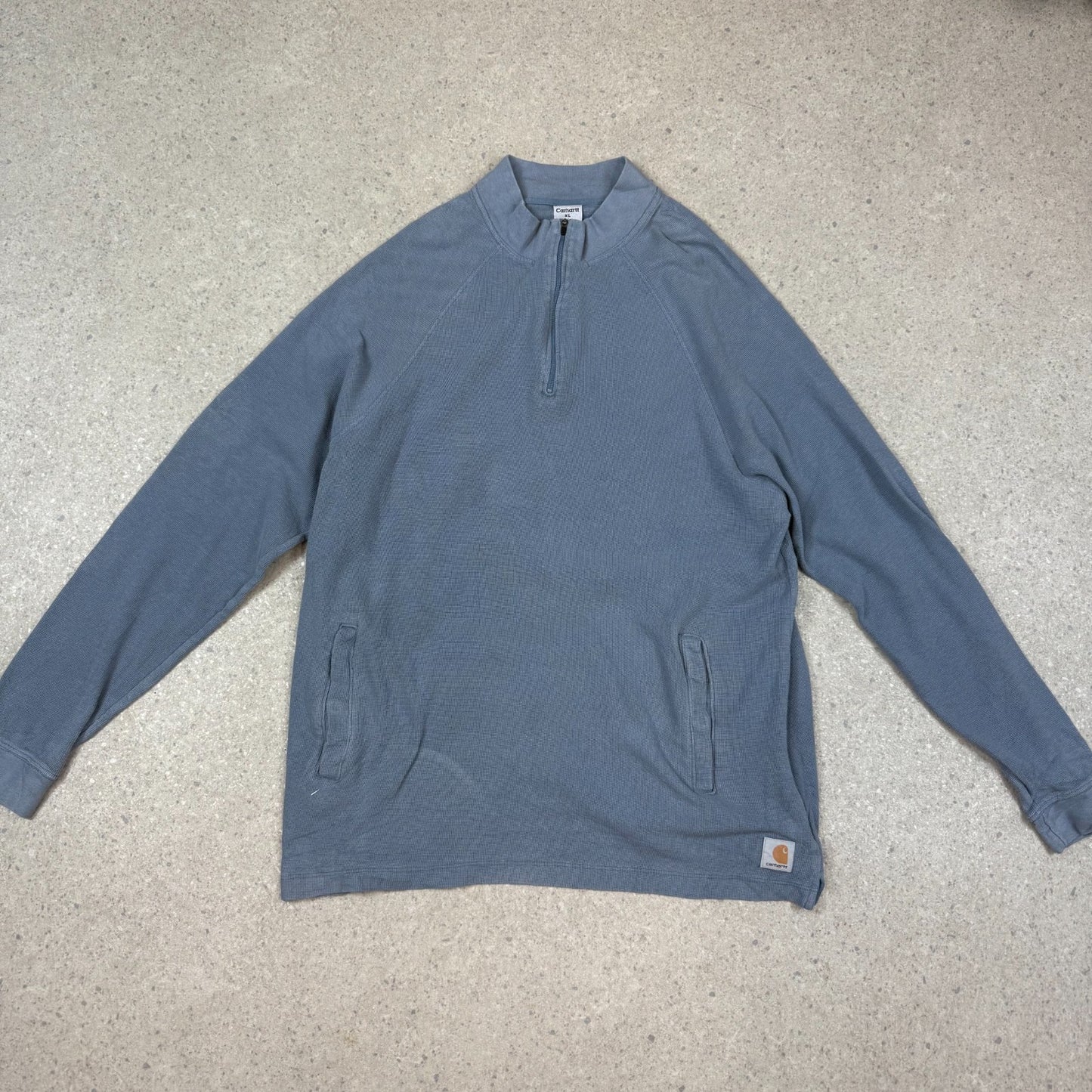 Carhartt 1/4 Zip Jumper XL Grey Colourway Embroidered Logo
