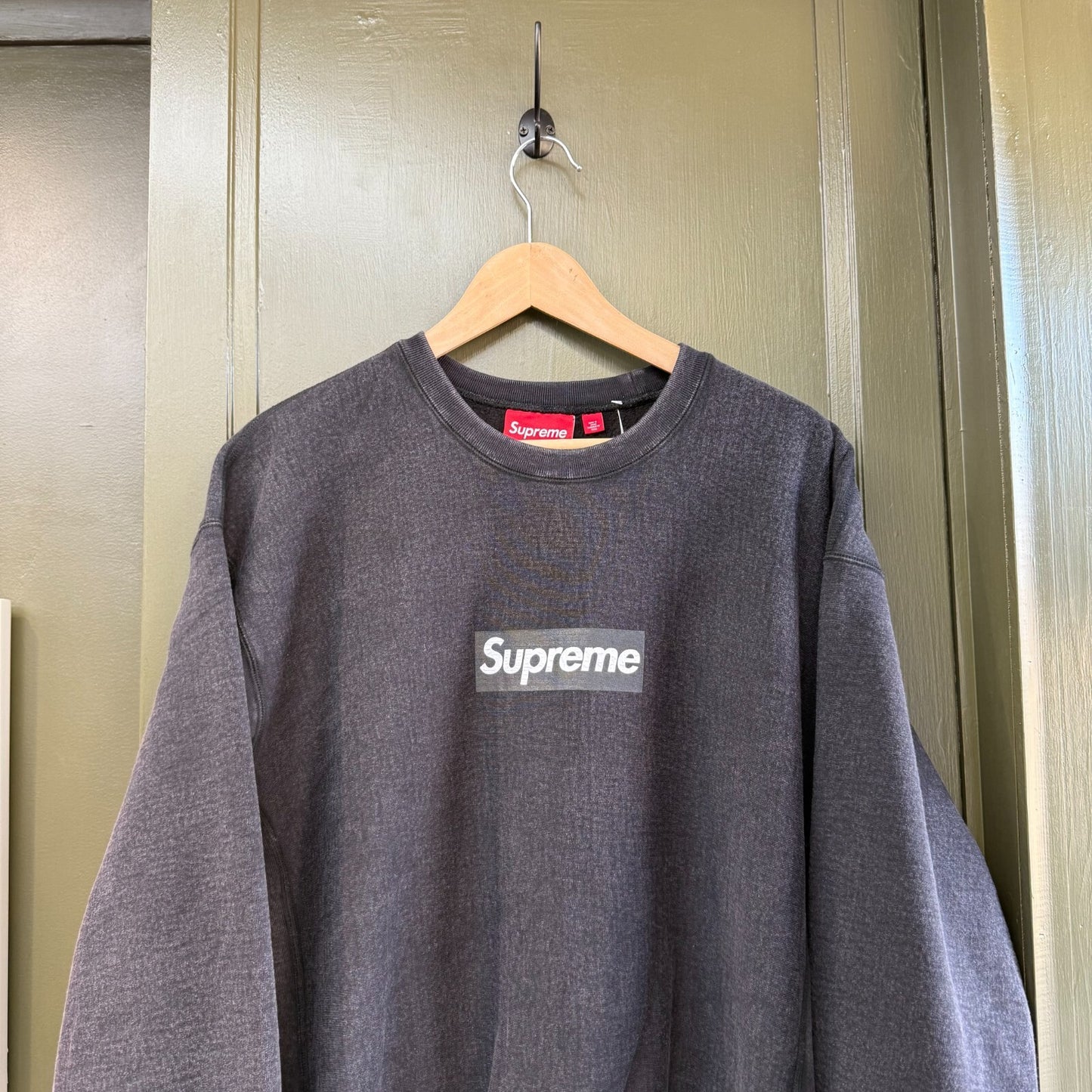 Supreme Box Logo Sweatshirt Black Large Long Sleeve