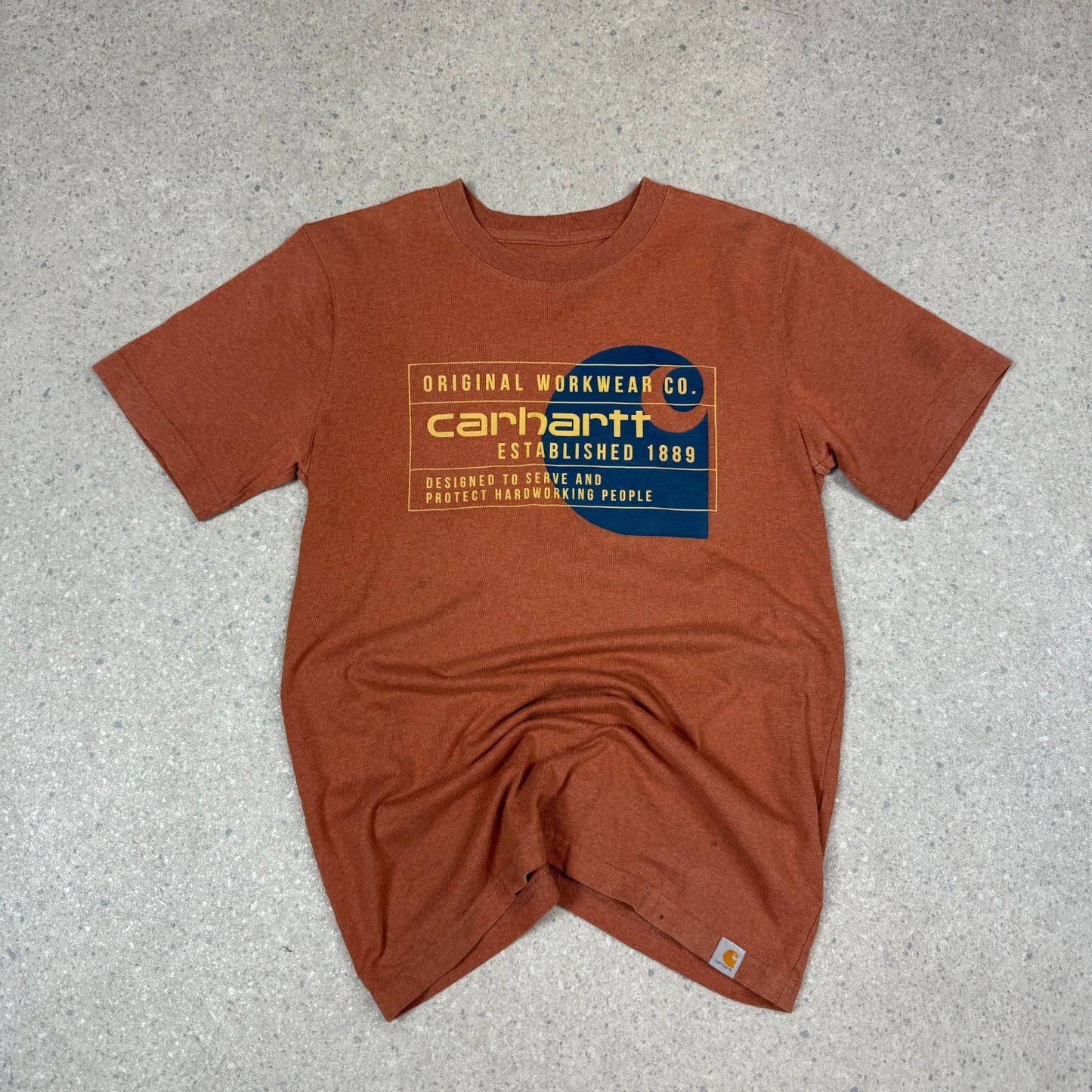 Carhartt T Shirt Small Orange Colourway