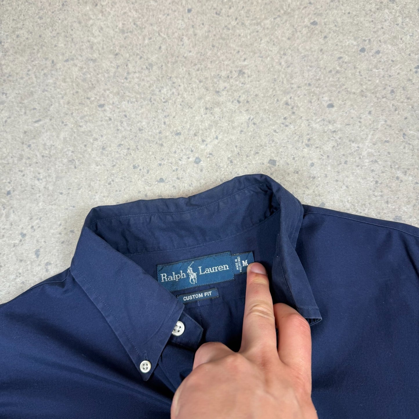Ralph Lauren Shirt Medium Navy Long Sleeve