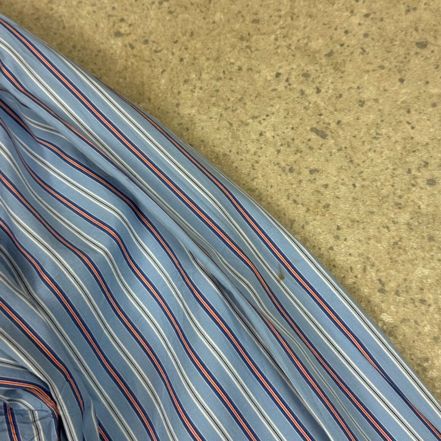 Ralph Lauren Shirt Striped Large Blue Colourway Embroidered Logo Button Down