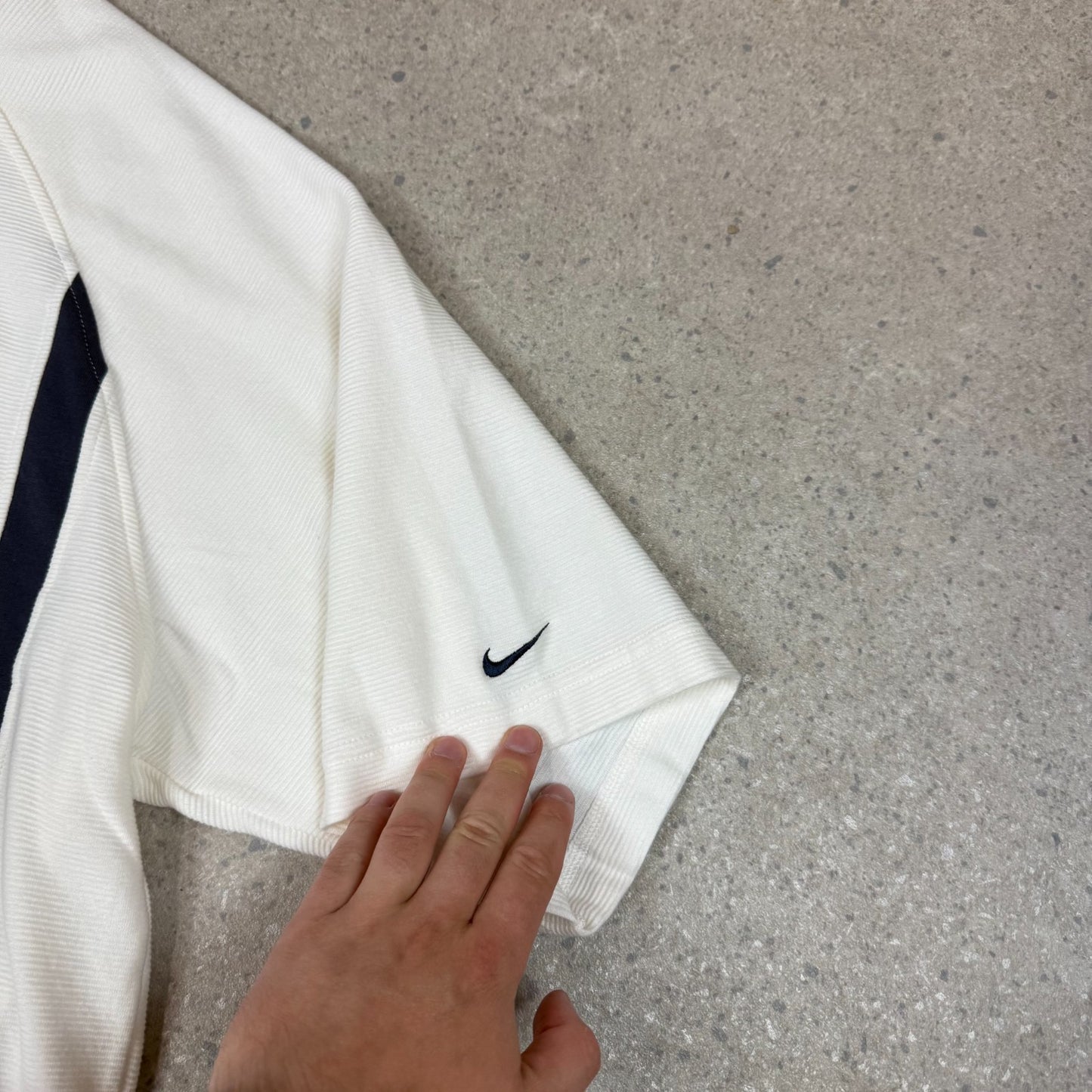 Nike Golf Polo Shirt 2XL Cream Colourway Relaxed Fit Vintage Heavyweight