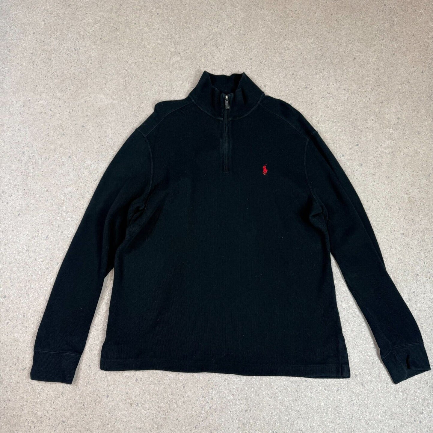 Ralph Lauren 1/4 Zip Jumper Medium / Large Black